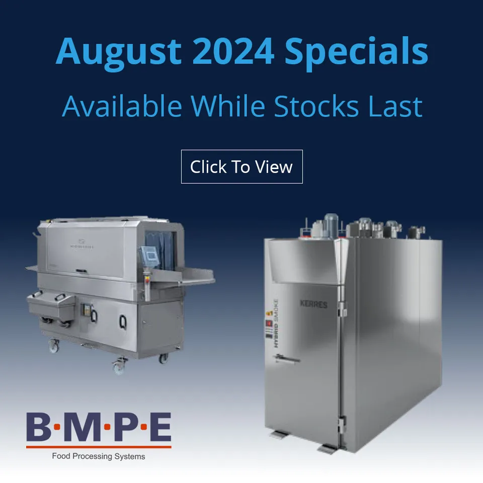 BMPE August 2024 equipment specials poster