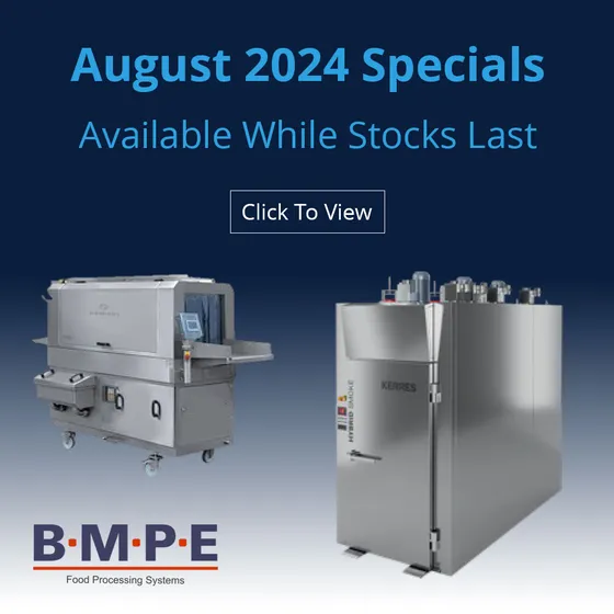 BMPE August 2024 equipment specials poster
