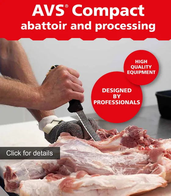 AVS Compact abattoir and processing solutions banner
