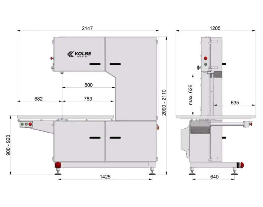 Kolbe Foodtec K800FT Bandsaw