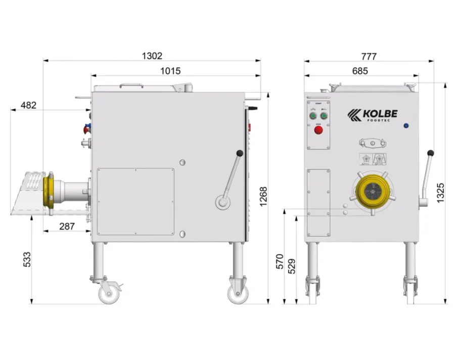 Kolbe Foodtec MW114-80 Mixer Grinder