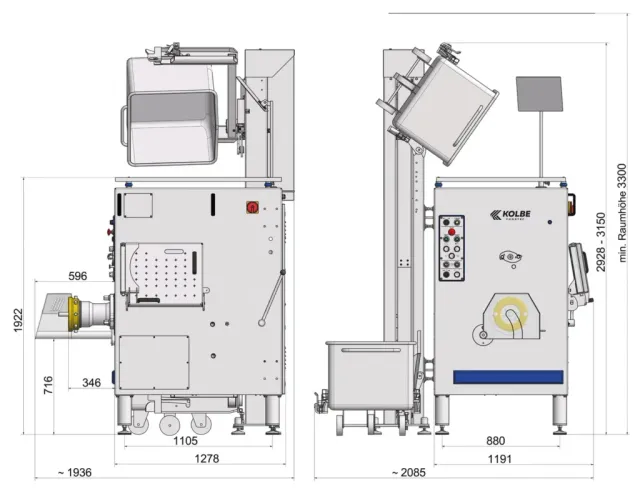 Kolbe Foodtec MW160-330 Mixer Grinder