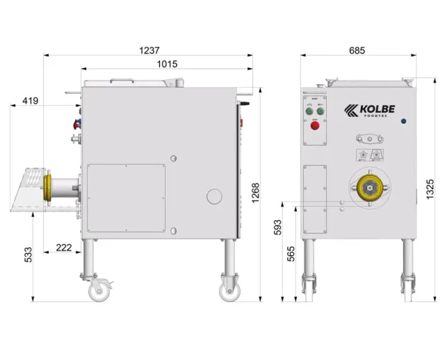 Kolbe Foodtec MW32-80 Mixer Grinder
