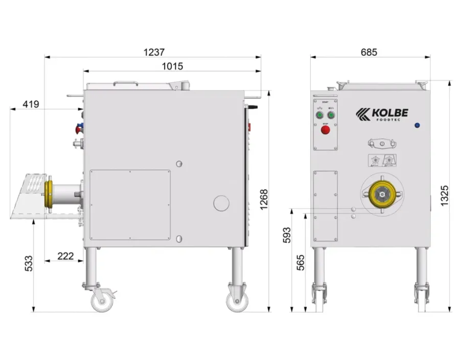 Kolbe Foodtec MW32-80 Mixer Grinder
